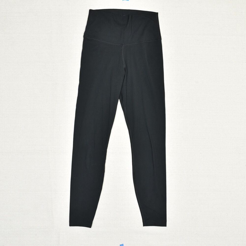 Nike Women Legging Skinny Pull On Solid Gym Polyester Black Size S Dri Fit